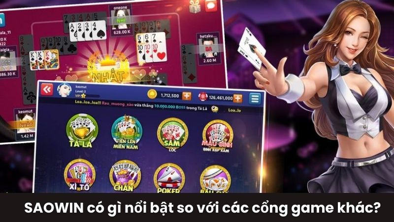 SAOWIN có gì nổi bật so với các cổng game khác?